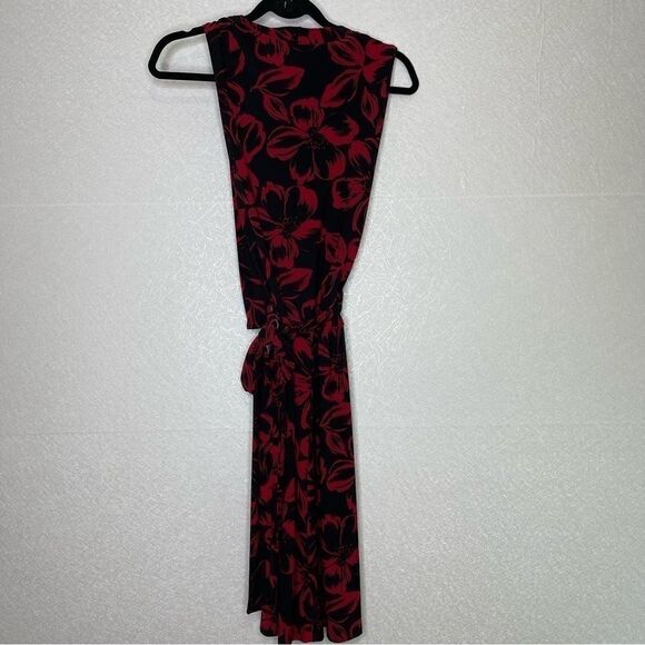 NORMA Kamali Floral Faux Wrap Jersey Dress M - Picture 4 of 6